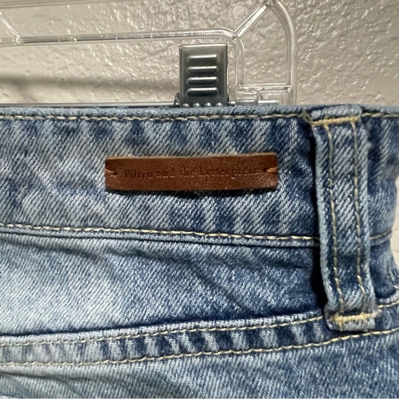 Anthropologie Pilcro and Letterpress Hyphen Jeans Light Wash Raw Hem Size 27 - Picture 9 of 10